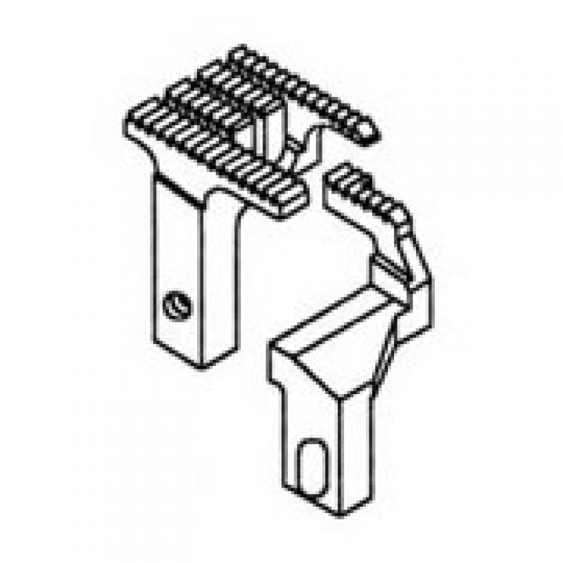 257246-16F Main Feed Dog + 257293-16F Differential Feed Dog — Feed Dog for Pegasus Coverstitch Machine Suitable for machine: