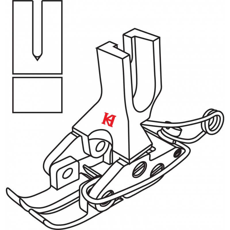KT141 Hinged Compensation Presser Foot — Hinged Compensation Presser Foot Suitable for Crossed Seam
