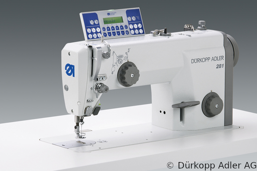 281-140342-03 Dürkopp Adler 1-Needle lockstitch flatbed bottom feed sewing machine (0281 990055 004)