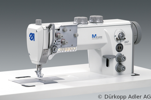867-190342 Dürkopp Adler 1-Needle lockstitch flatbed bottom feed, needle feed and alternating foot top feed sewing machine (0867 990004 114)