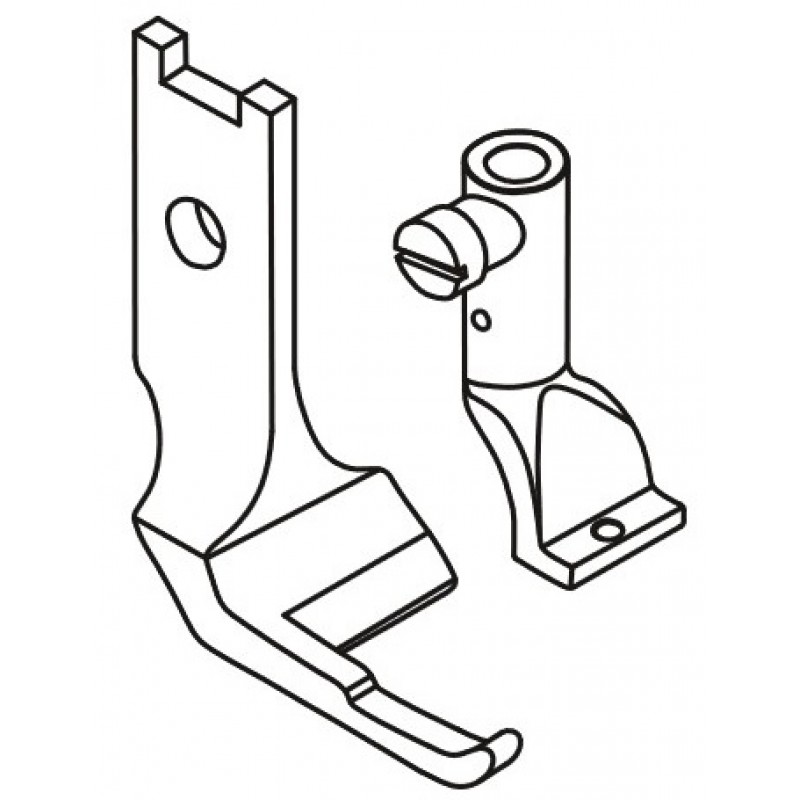 KP335FB Presser Feet — For right angle binder 91-044 227-04 + 91-042 819-93 Presser feet width : 16mm Feeding feet width : 13mm