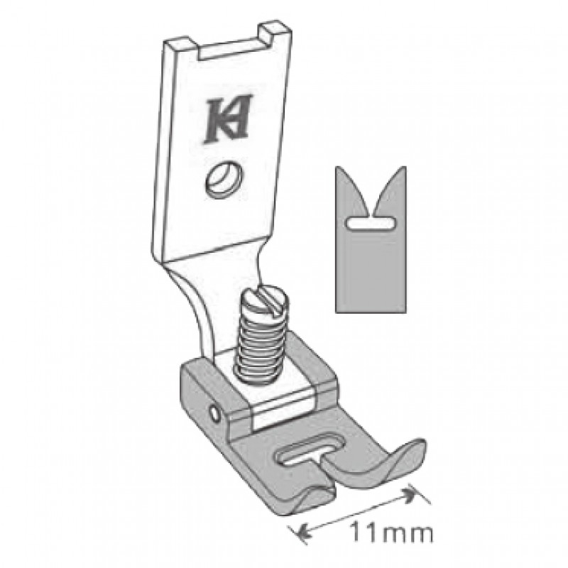 CF107B Anti-static Feet — Anti-static Feet (Zigzag) Size: 11mm