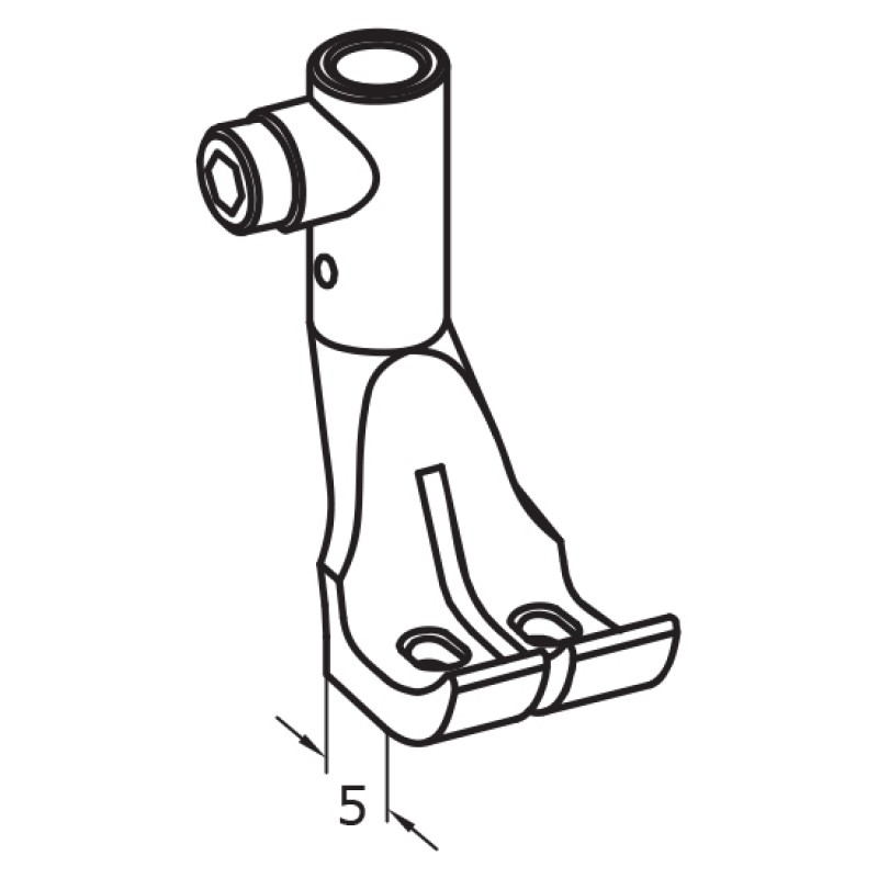KP768-YI Inner Foot — Short Toes Feeding Foot Pressing length: 5mm