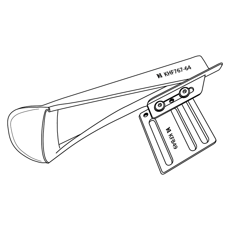 KHF767-64 Double-fold Folder — Double-fold Folder for Heavy Duty Reversible bracket for different machines. Suitable for material with 0.8 ~ 1.2mm thickness.