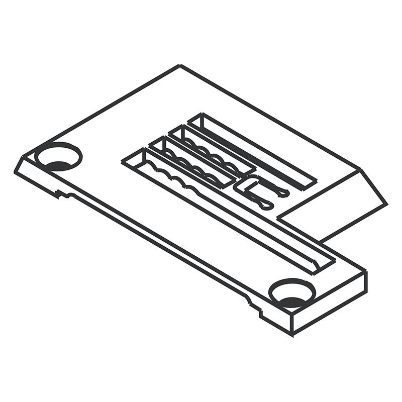 206983 Needle Plate — Needle Plate for Pegasus/Brother Coverstitch Machine Suitable for machine: