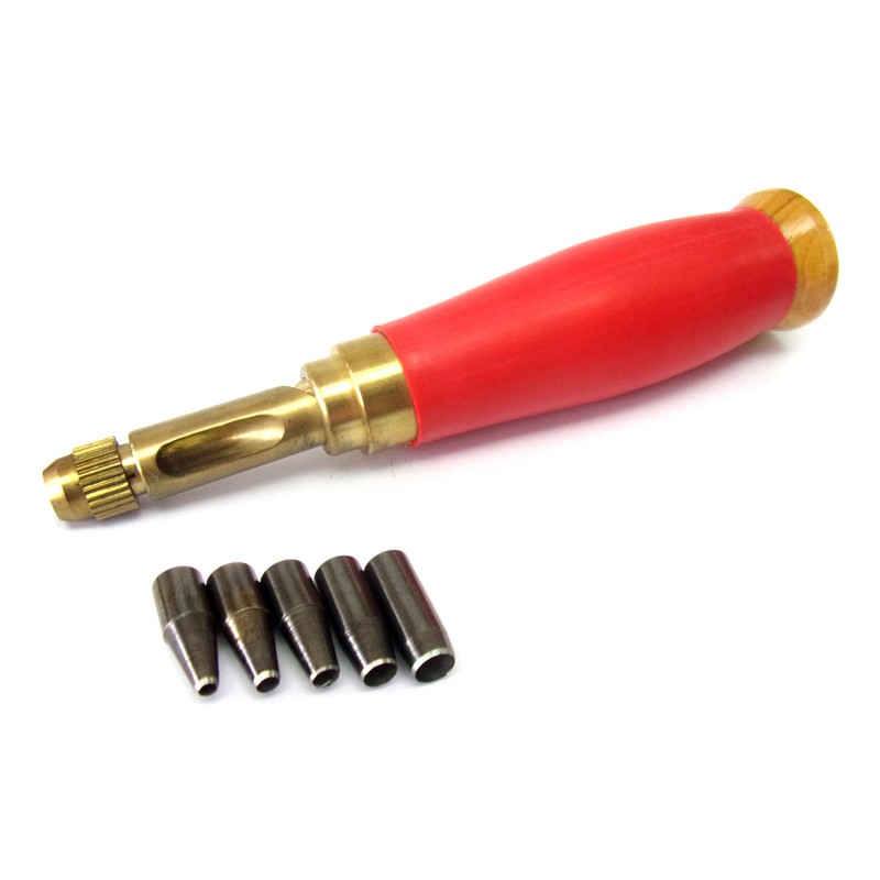 SN-BHCK2 Hole Punch Set — Hold Punch Set Set includes: Handle with 2mm, 2.5mm, 3mm, 4mm, 5mm punch. Installation method: Turn the fastening nut, insert the punch, and then screw it back.