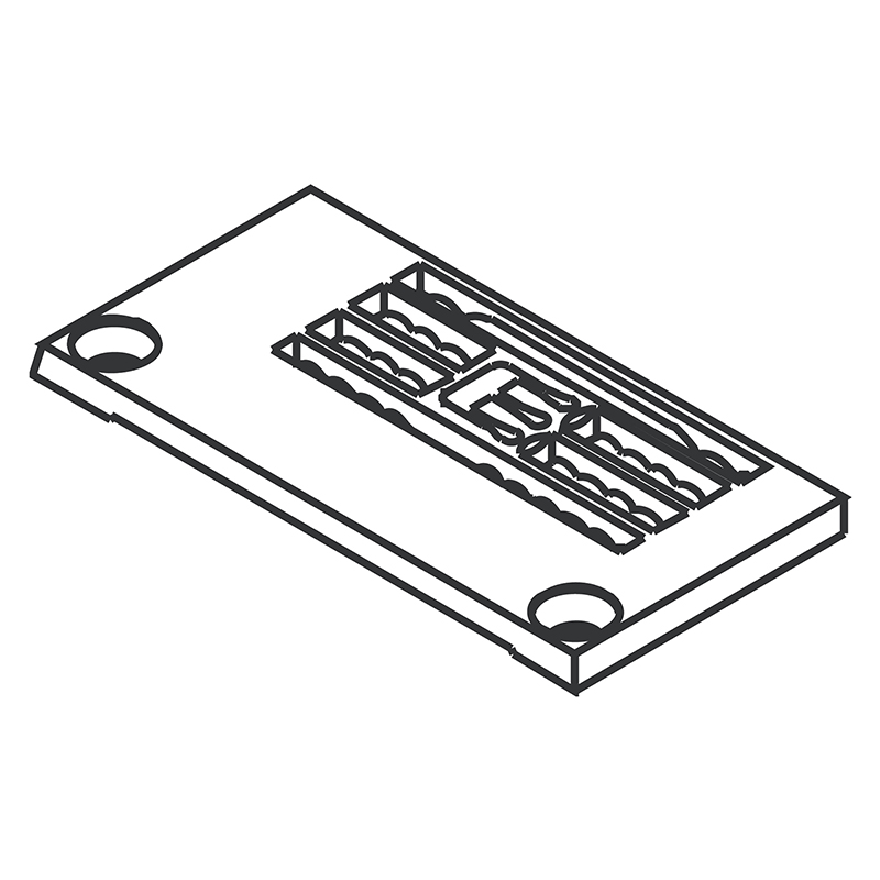 206276 Needle Plate — Needle Plate for Pegasus Coverstitch Machine Suitable for machine: