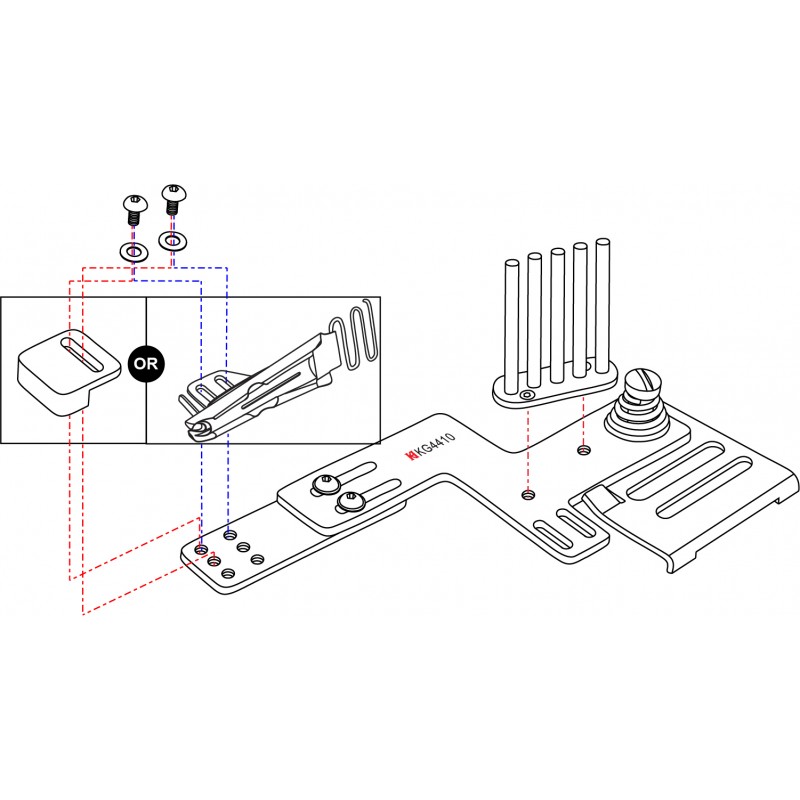 KG4410-8B Binding Attachment Set — Binding Attachment Set for Mitsubishi LU2-4410