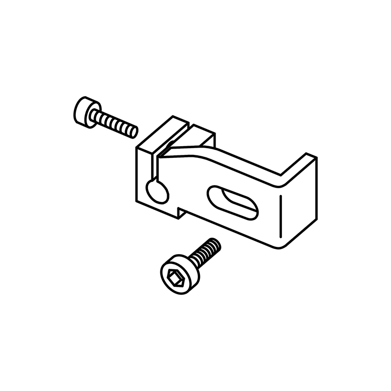 PD269 Suspended Holder — Suspended Holder Fix on presser foot, for attaching guide set/tape attachment. Suitable for machine: