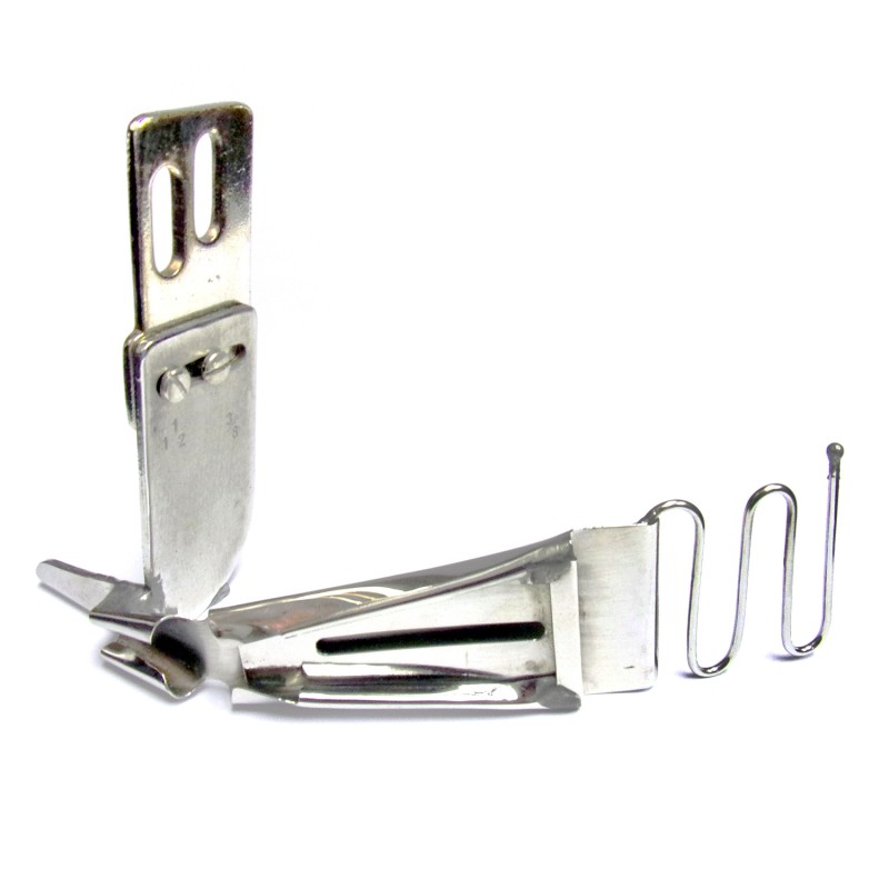 KHF27 Binder — Suspended Binder for Large-sized Cylinder Bed Machine (Double Fold) For thin leather and plastic materials. Applicable Parts : Cylinder-bed Machine Presser Foot for Binder