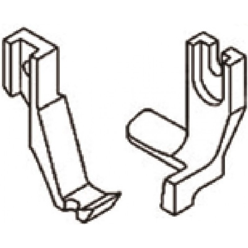 U68 Presser Foot + U67 Feeding Foot — Cording and Piping Feet Set Suitable for: