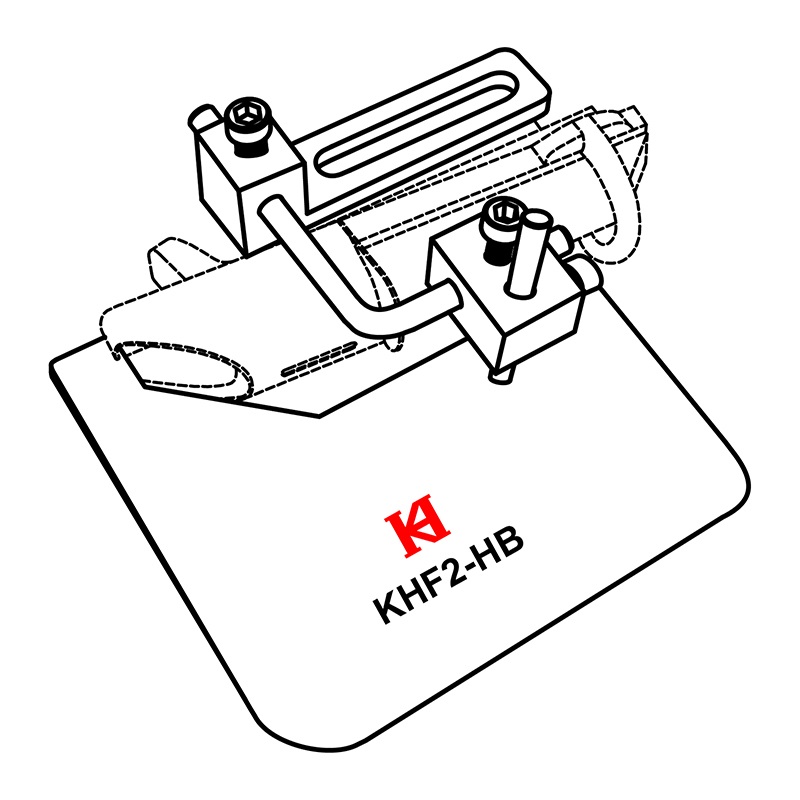 KHF2-HB Binder Bracket for Holding Material — Material holding bracket for KHF2, KHF3 and KHF4 binder. It helps to hold and insert the material when binding.