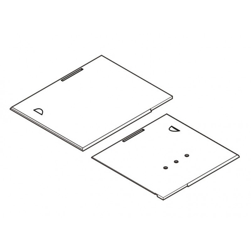 0867-140090 + 0867-140100 Left & Right Slide Plate — 16-18mm left & right slide plate for KH867-DNP