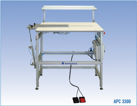 Rotondi APC-3300 Series Полуавтоматические машины складывания для мужских, женских и детских рубашек с плоскими, полукруглыми или круглыми воротниками