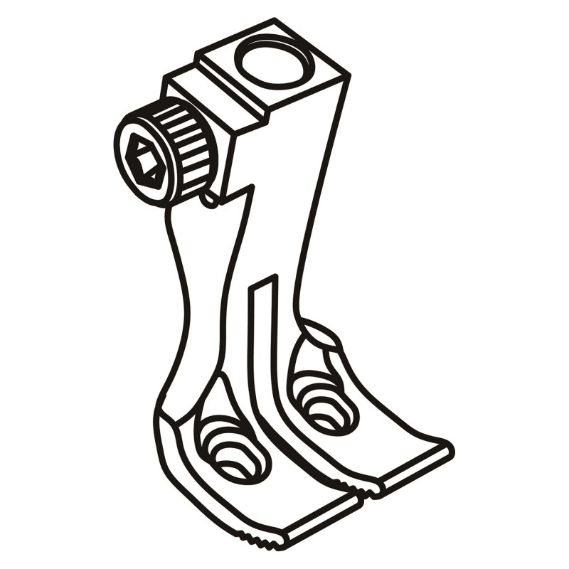 KP1560-SI Inner Foot — Feeding Foot for Center Guide