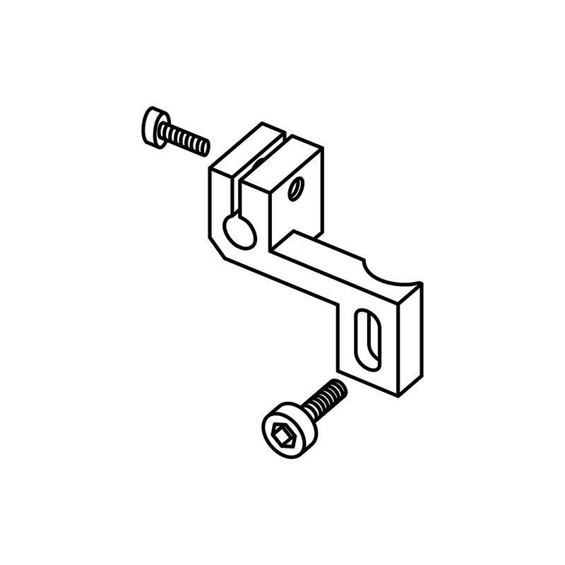 PD1560 Suspended Holder — Suspended Holder Fix on presser foot, for attaching guide set/tape attachment. Suitable for machine: