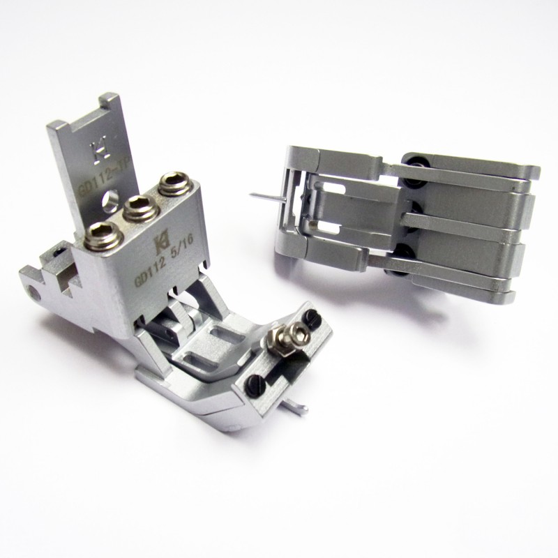 GD112-TP Presser Feet — Presser Feet for Corset Pressure can be adjusted independently. Needle Space: 5/16" Guiding Width: 7/32"