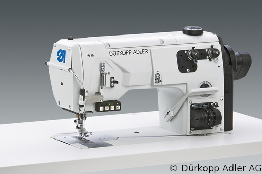 195-171521 Dürkopp Adler 1-Needle two thread-chainstitch flatbed bottom feed and variable alternating foot top feed sewing machine (0195 171521 003)
