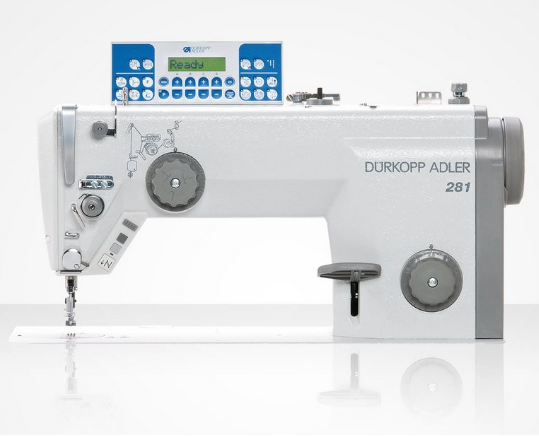 281 Durkopp Adler Премиум Одноигольная высокоскоростная швейная машина челночного стежка с плоской платформой и нижним продвижением материала