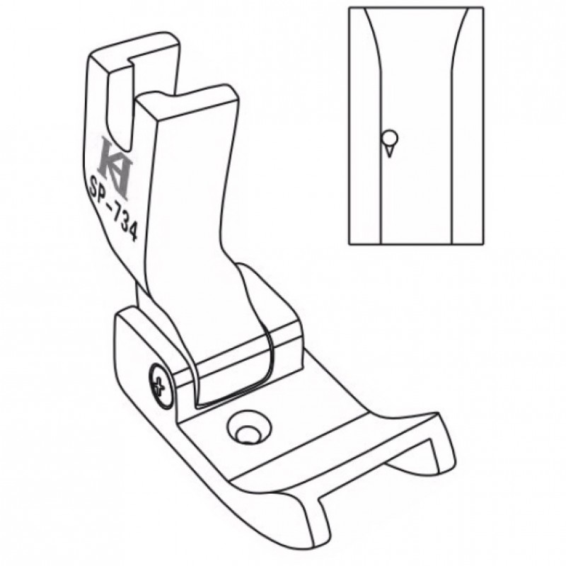 SP-734 Hemming Feet — Hemming Feet for Tube *Optional size: Groove size