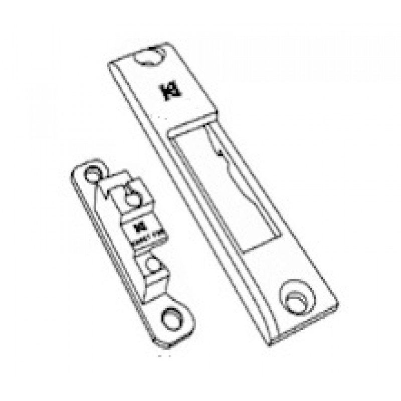 KH867-BNP/BFD Gauge Set — Needle plate and feed dog for binding (Used with KHB767 / KHB01 moving arm)