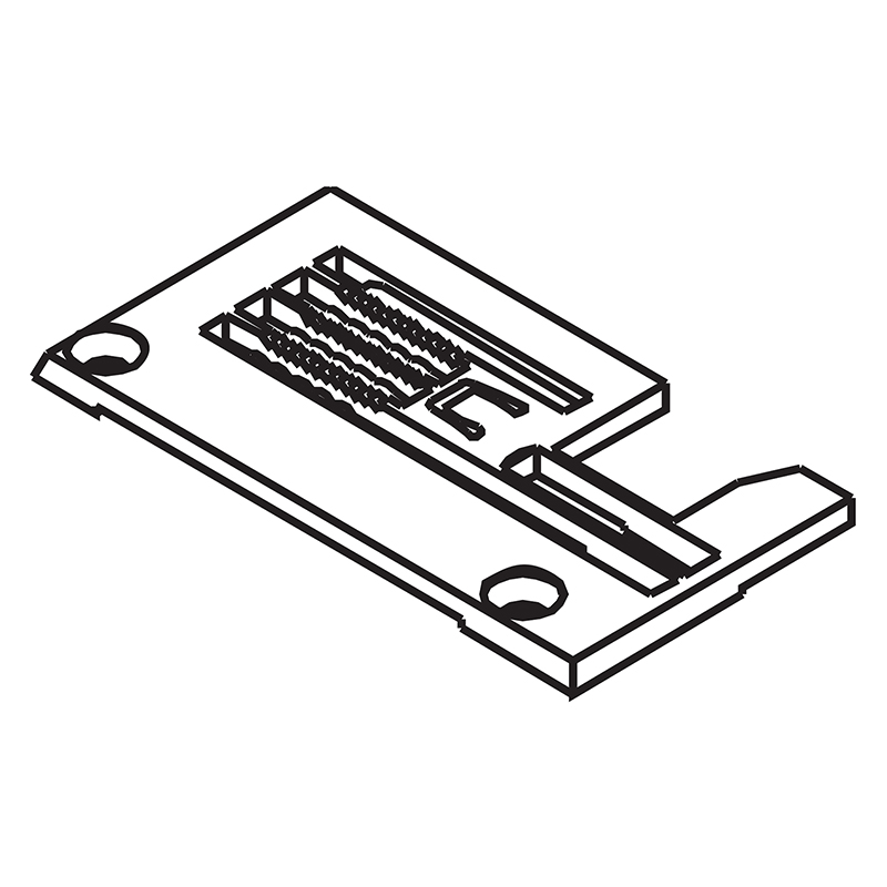 257049B32 Needle Plate — Needle Plate for Pegasus Coverstitch Machine Suitable for machine: