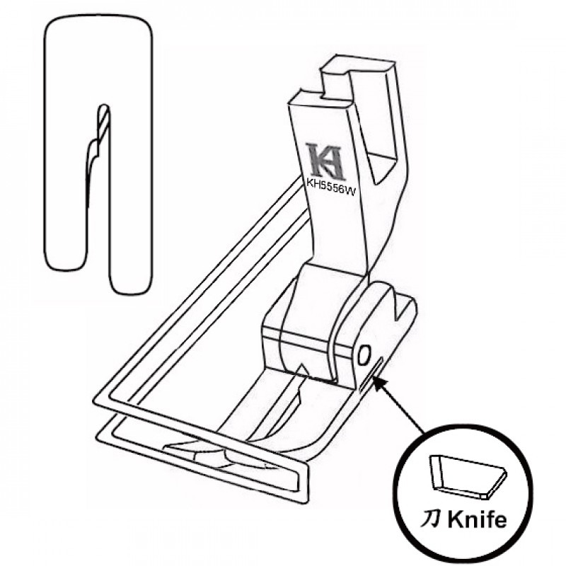 KP5556W Bird Nest Prevention Feet — Bird Nest Prevention Feet For automatic thread trimmer machine, e.g. Juki DDL-5556N-WB, DDL-9000