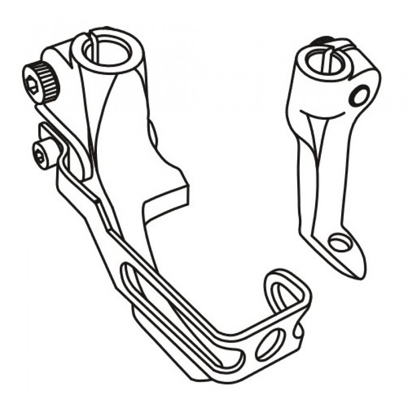 KP205RN Presser Feet — Stitching on edges at the right side of needle