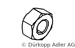 0216 000660 — hexagonal nut