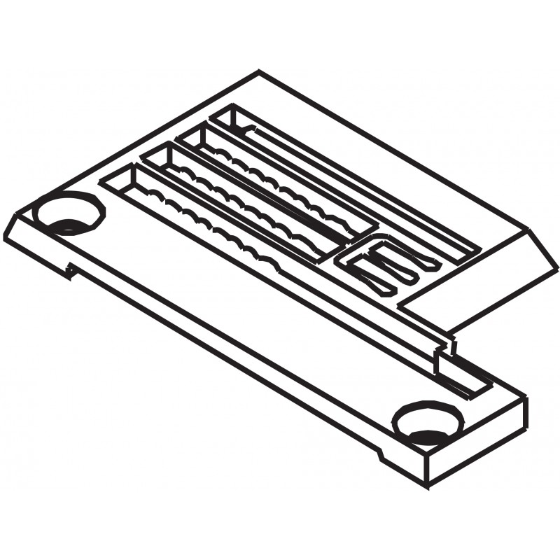 257031B Needle Plate — Needle Plate for Pegasus Coverstitch Machine Suitable for machine:
