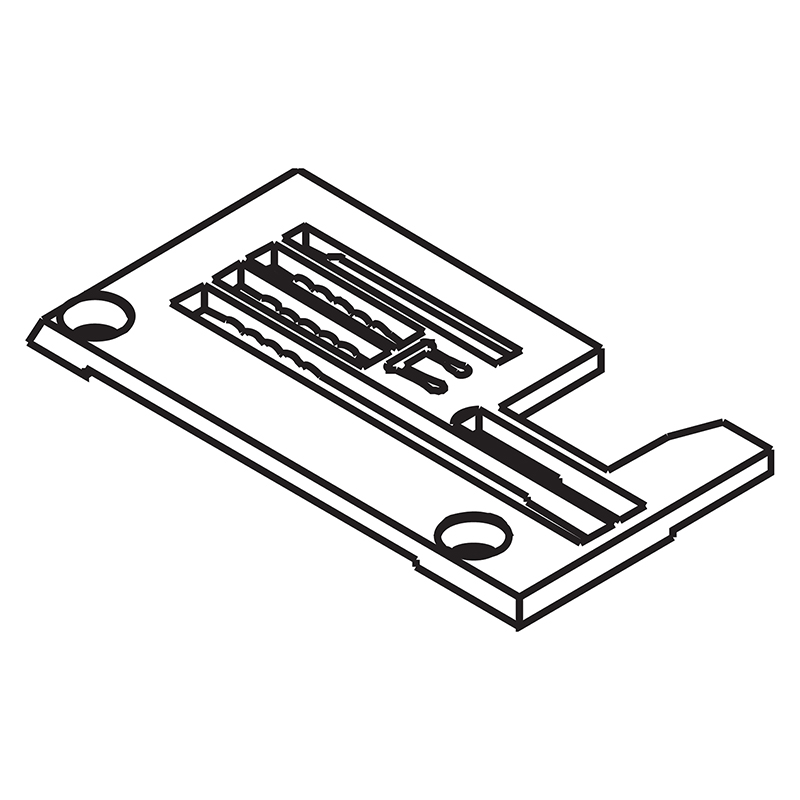 257009B48 Needle Plate — Needle Plate for Pegasus/Brother Coverstitch Machine Suitable for machine: