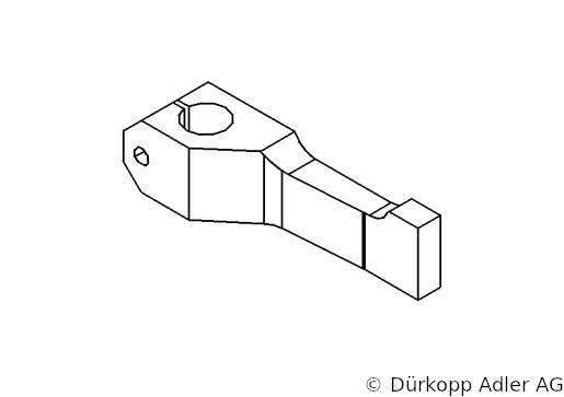 0630 310134 — стержень прижимной лапки — Ножная планка