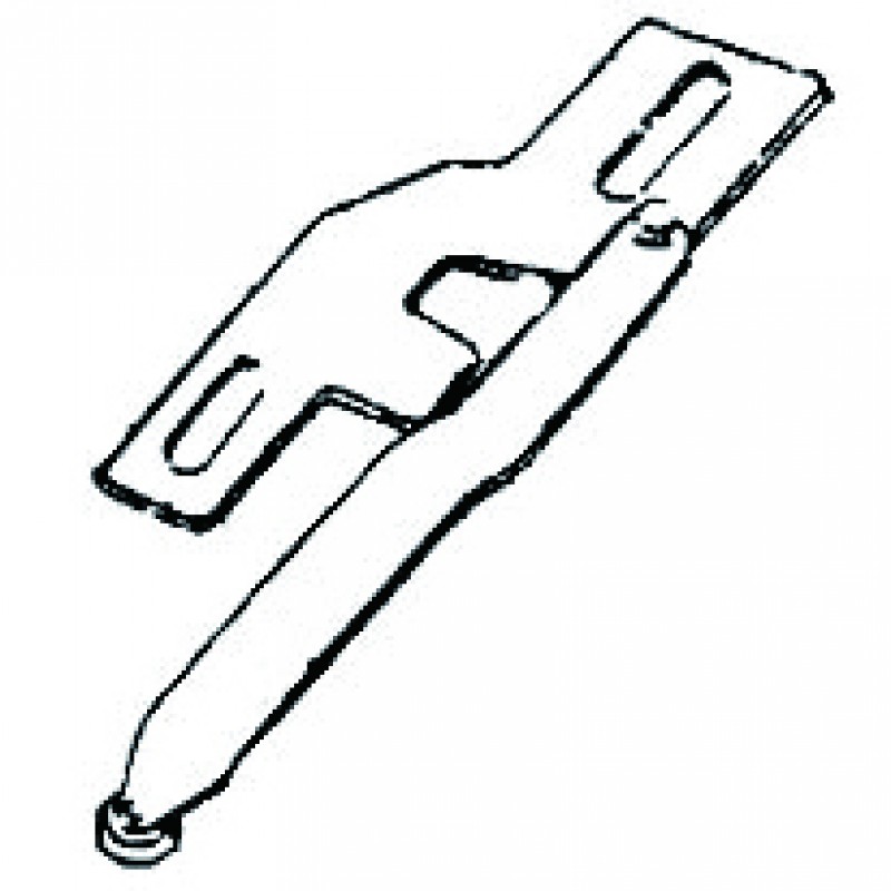 GB8B Roller Guide with Bracket — 11mm Diameter Roller Guide with Swing Bracket Roller guide can be easily swung away when not in use. Suitable for large-sized cylinder bed machine, e.g. Seiko CW-8B.