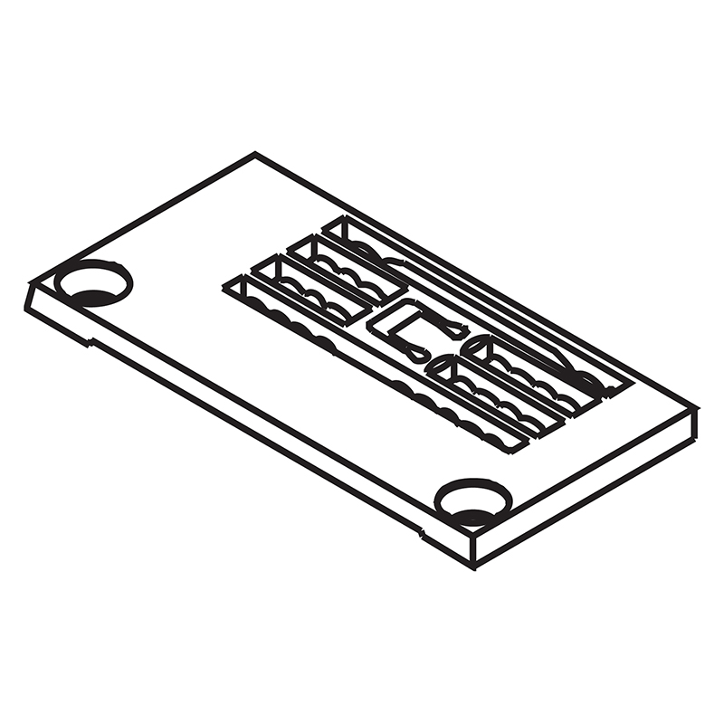 14-734 Needle Plate — Needle Plate for Kansai Special Coverstitch Machine Suitable for machine: