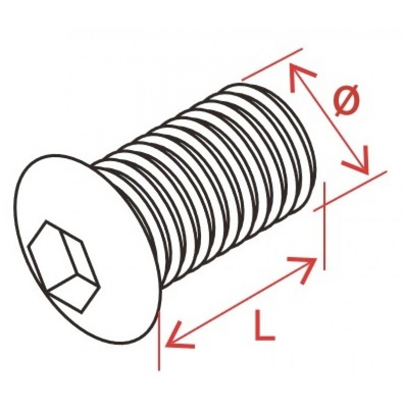 Round Cap Screws (10pcs/pack) — *Price is marked per package. 10pcs per package.