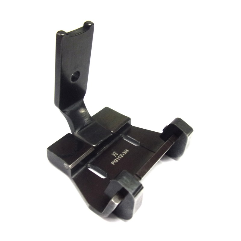 PG112 Guiding Foot — Double Needle Presser Foot with Dual Guiding Guiding pieces are adjustable and removable.