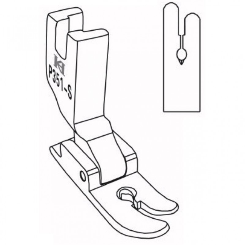 P351S Up Tail Feet — Up Tail Feet with small hole for Thin Material