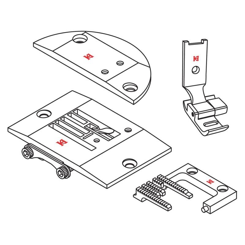 KEC-2284-GS Edge Cutting Gauge Set — Edge cutting gauge set for zigzag machine. Cutting edge simultaneously when sewing. Full set includes: Suitable for Zigzag Machine: Demo video: https://www.youtube.com/embed/5lp5aph6tQo