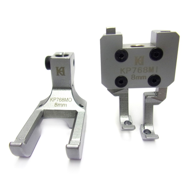 KP768-MO + KP768-MI Piping Feet — For center cording/piping(KP768-MO Presser Foot + KP768-MI Compensating Foot)