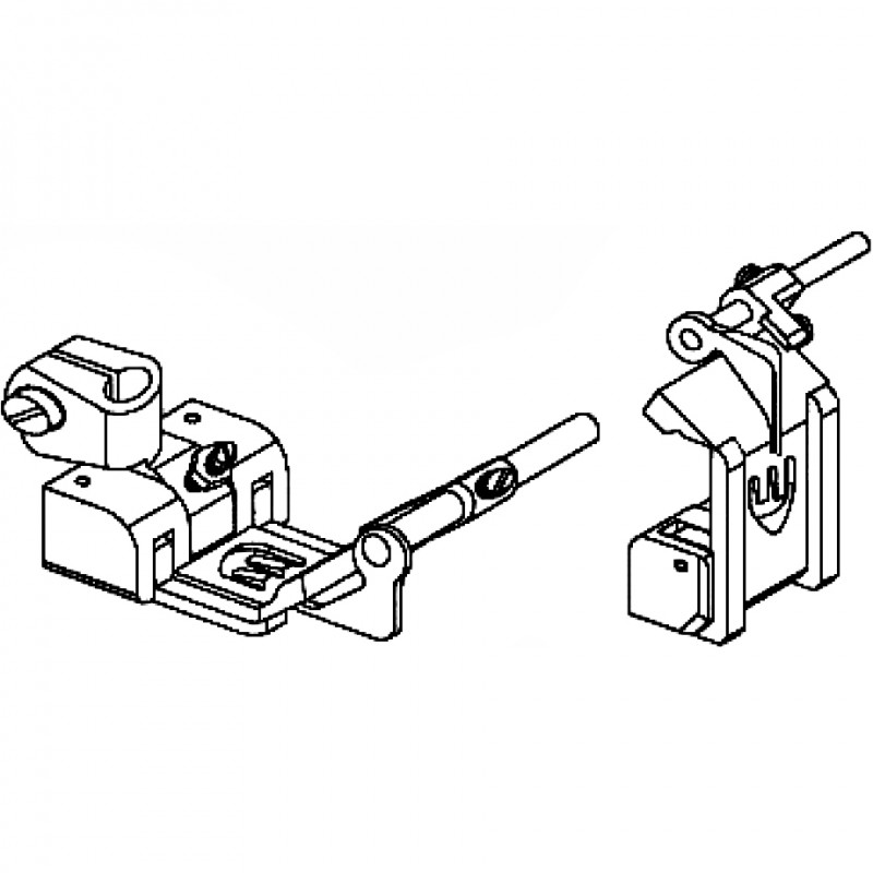 2500 Presser Foot — Presser Foot for Coverstitch Machine Adjustable Tape Guide. Presser Bar Internal Diameter: 6.0mm