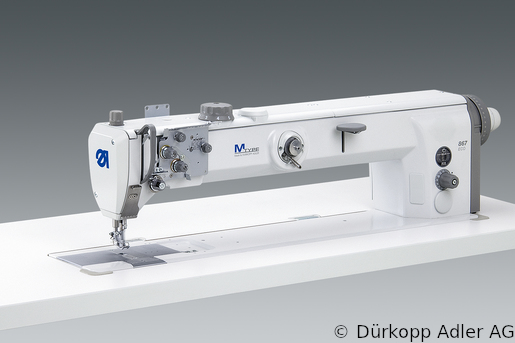 867-190040-70 Dürkopp Adler 1-Needle lockstitch flatbed longarm bottom feed, needle feed and alternating foot top feed sewing machine (0867 990101 035)