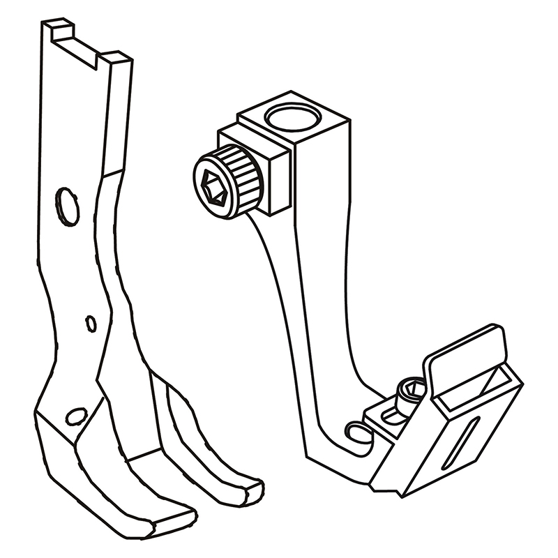 KP1510TP Tape Attaching Feet — Single Needle Tape Attaching Feet