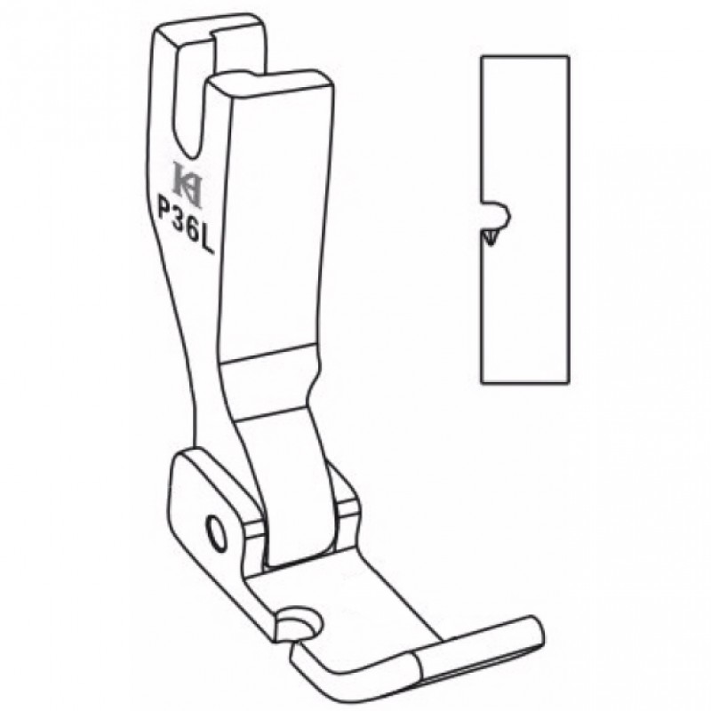 P36L Cording Feet — Left Cording Feet