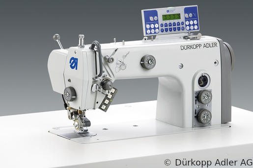 274-140342-01 Dürkopp Adler 1-Needle lockstitch flatbed bottom feed, needle feed and intermittent puller top feed sewing machine (0274 990104 008)