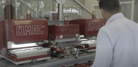 OMAC 740X+PLC Двухголовочный гидравлический пресс для подрубки, перфорации и тиснения 