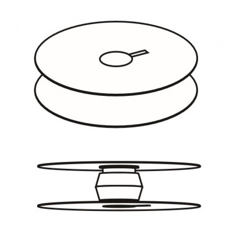 0667-156530 Bobbin (100pcs/box) — Bobbin Diameter : 22 mm *Price is marked per package. 100 pcs per package.*
