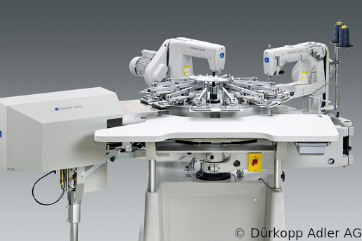 971-01 Dürkopp Adler 1-Needle two thread-chainstitch Rotation-sewing unitClamp- or dog bottom feed and/or clamp-, dog- oder rail top feed (0971 990660 006)