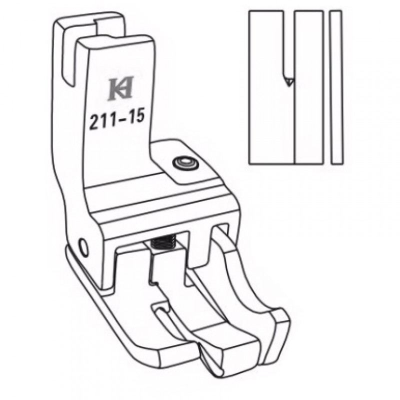 211-15 Dual Compensating Feet — Dual Compensating Feet Enable to obtain 2 different stitching margins without c…