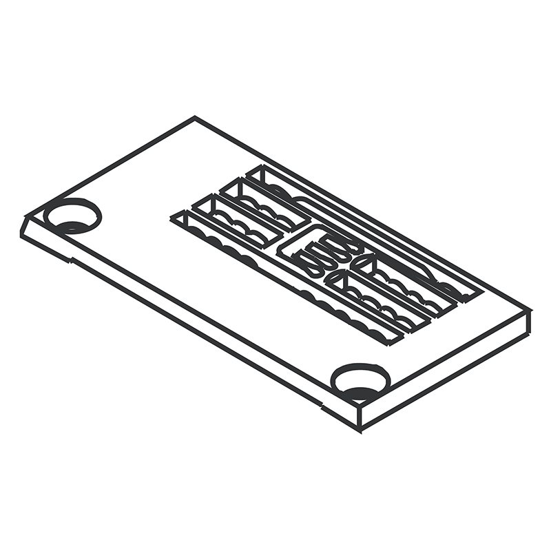 257018C60 Needle Plate — Needle Plate for Pegasus Coverstitch Machine Suitable for machine: