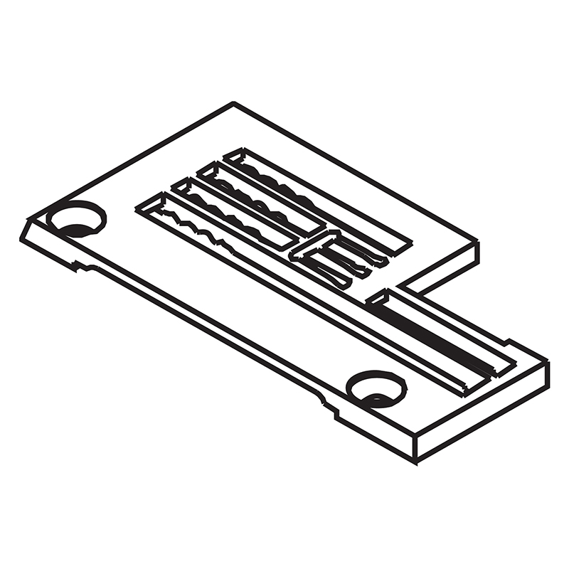 14-858 Needle Plate — Needle Plate for Kansai Special Coverstitch Machine Suitable for machine: